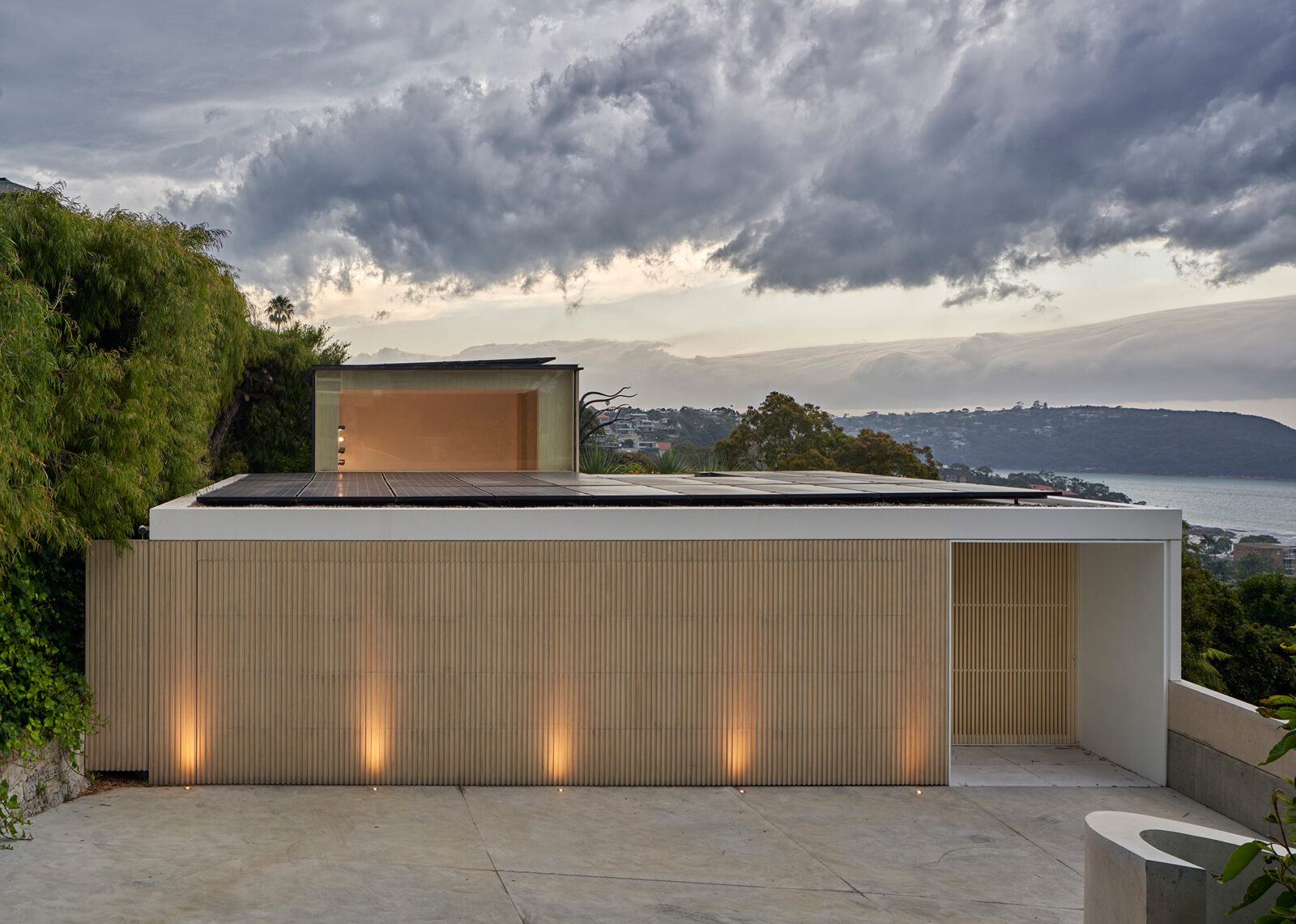 Timber garage door